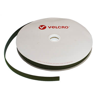 VELCRO Brand 20mm Olive Green Sew On Hook Tape 25m