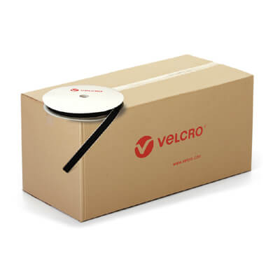 VELCRO Brand 20mm Self Adhesive Black HOOK - 42 Rolls