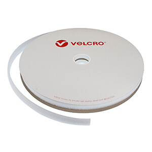 VELCRO® Brand 20mm White Sew On Loop Tape 25m