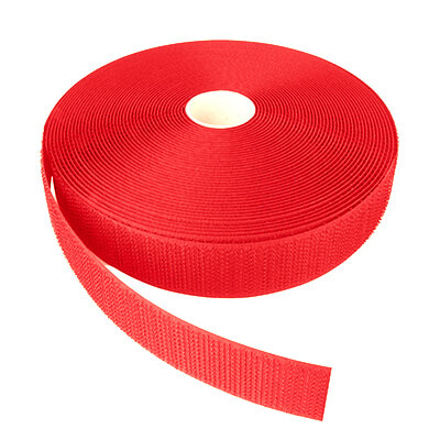VELCRO Brand ALFATEX 50mm Red Sew On HOOK Tape 25m