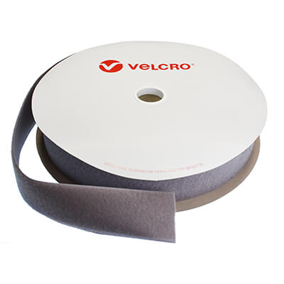 VELCRO Brand Flame Retardant Sew-on 50mm x 25m Grey LOOP