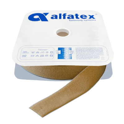 50mm Alfatex By Velcro Companies Self Adhesive Beige LOOP 25m Roll
