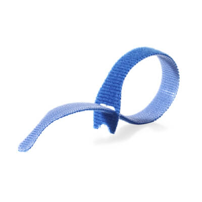 VELCRO Brand ONE-WRAP Cable Ties 20mm x 200mm x 10 - Blue