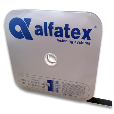 20mm Alfatex Self Adhesive Coloured LOOP Tape - 25m Roll