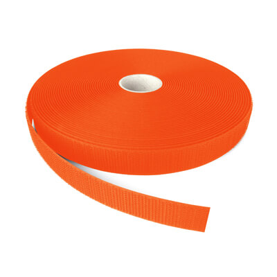 VELCRO Brand ALFATEX 25mm Fluo Orange Sew On HOOK Tape 25m