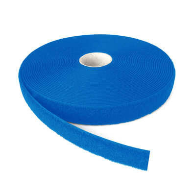 VELCRO Brand ALFATEX 25mm Royal Blue Sew On LOOP Tape 25m