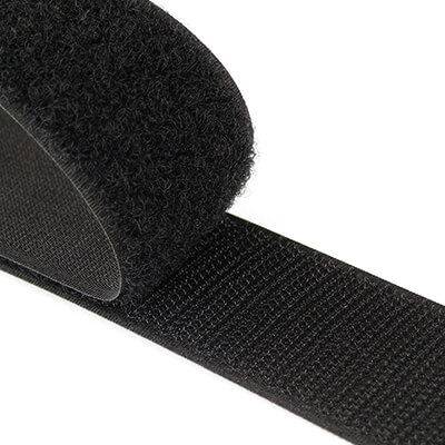 25mm Wide Black VELCRO Brand Sew On Fastener Per Metre