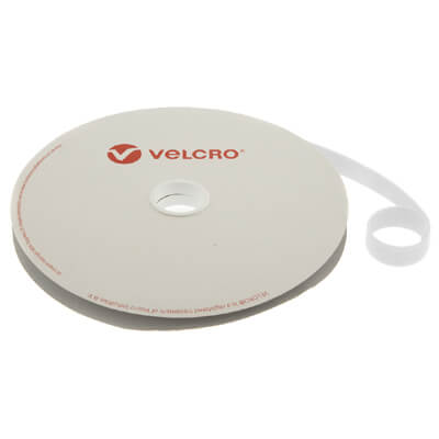 VELCRO Brand ONE-WRAP Strap 20mm x 25m Roll White