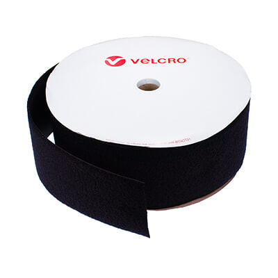 100mm Black Sew-On VELCRO� Brand Loop Tape 25m Roll