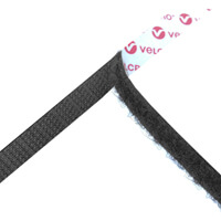 VELCRO® Brand Sticky Hook & Loop 10mm Black Per Metre