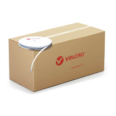 VELCRO® Brand 10mm Self Adhesive White HOOK - 60 Rolls