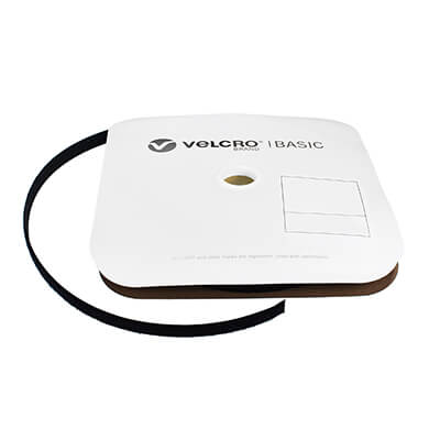 VELCRO Brand Basic 16mm Black Sew-On LOOP 25m Roll