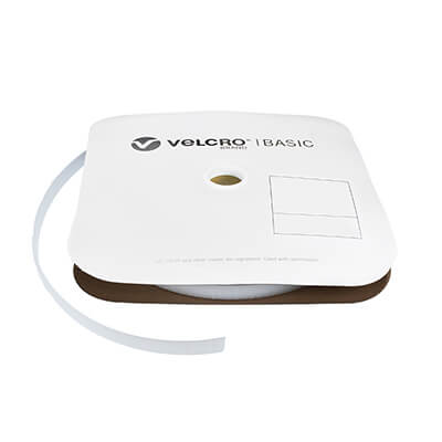 VELCRO Brand Basic 16mm White Sew-On HOOK 25m Roll