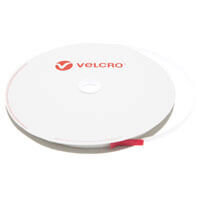 10mm VELCRO® Brand White PS14 Self Adhesive - Hook 25m Roll