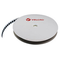 13mm VELCRO® Brand Self Adhesive Coins Black - HOOK