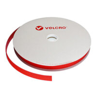20mm VELCRO® Brand Red Sew On Hook Tape 25m