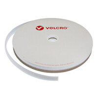 20mm VELCRO® Brand White Sew On Loop Tape 25m