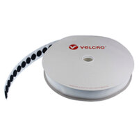 22mm VELCRO® Brand Self Adhesive Coins Black - LOOP