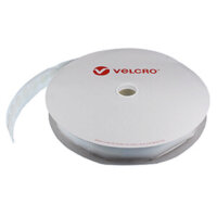 22mm VELCRO® Brand Self Adhesive Coins White - HOOK