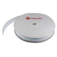 22mm VELCRO® Brand Self Adhesive Coins White - LOOP
