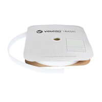 VELCRO® Brand Basic 30mm White Sew-On LOOP 25m Roll