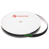 25mm VELCRO® Brand Black PS18 Acrylic Self Adhesive - Loop 25m Roll