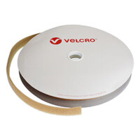 25mm VELCRO® Brand Beige Sew On Loop Tape 25m