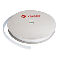 25mm VELCRO® Brand White Sew On Loop Tape 25m