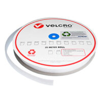 25mm VELCRO® Brand ECO Recycled Content Sew-on LOOP 03P - White
