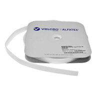 25mm Iron-on VELCRO® Brand Alfatex® LOOP 25m Roll - White