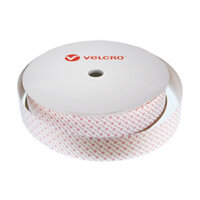 VELCRO® Brand Heavy Duty Stick On LOOP 50mm x 25m - White