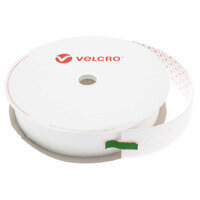 50mm VELCRO® Brand White PS18 Acrylic Self Adhesive - Hook 25m Roll