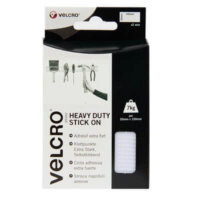 VELCRO® Brand Heavy Duty Stick On 50mm x 100mm - White