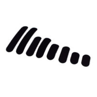 VELCRO® Brand 25mm Wide Stick-On Stadium Shape x 25