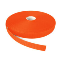 25mm VELCRO® Brand ALFATEX® Fluo Orange Sew On HOOK Tape 25m
