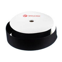VELCRO® Brand Black Sew-On Hook - 80mm Slit Without Selvedges 25m Roll