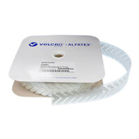 VELCRO® Brand Stick-On Chevrons White Loop 25m Roll