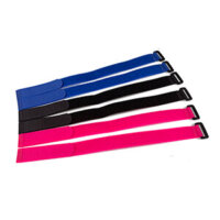 25mm Wide Twin Pack of Hook and Loop Buckle Straps - 2 Strap Pack