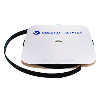 20mm Snag Free Sew-On VELCRO Brand OMNI-TAPE 25m Roll in Black