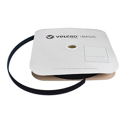 VELCRO Brand Basic 20mm Black Sew-On HOOK 25m Roll