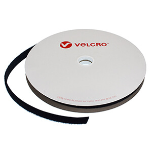 VELCRO® Brand 20mm Black Sew On Loop Tape 25m