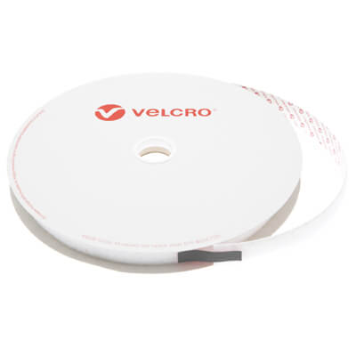 20mm x 25m PS15 Flame Retardant Self Adhesive White VELCRO� Brand LOOP