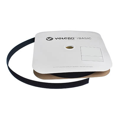 VELCRO Brand Basic 30mm Black Sew-On HOOK 25m Roll