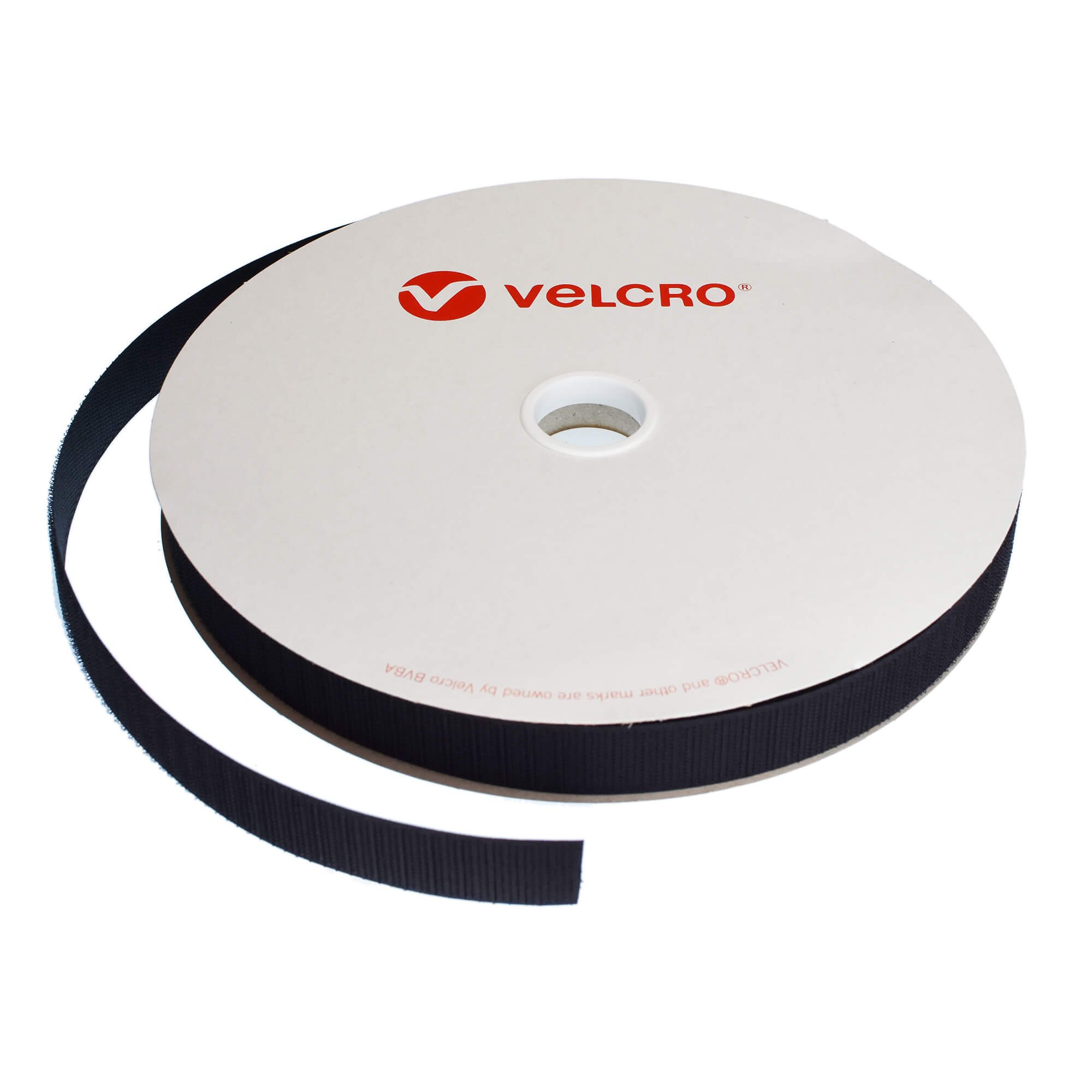 25mm Wide VELCRO® Brand PC28 Weldable HOOK 25m Roll - Black