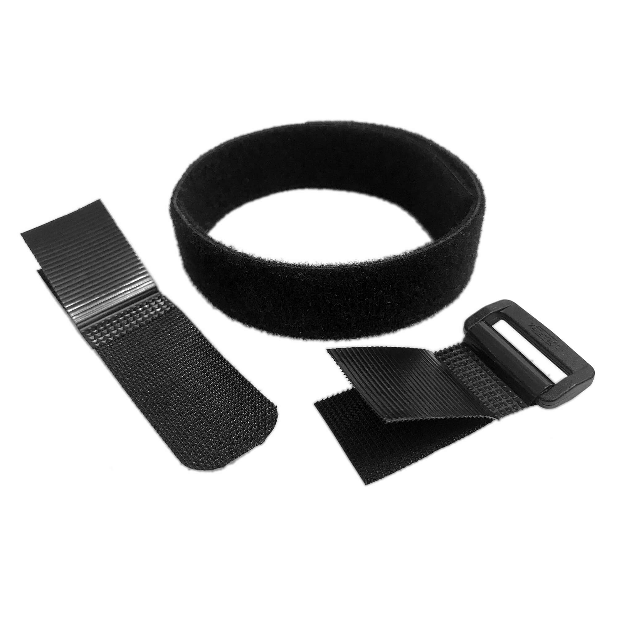 25mm Adjustable Buckle Strap Kit with Plastic Hook and Velour Loop