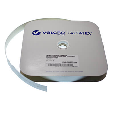 VELCRO® Brand Basic Self Adhesive 25mm x 25m White HOOK