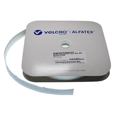 VELCRO® Brand Basic Self Adhesive 25mm x 25m White LOOP