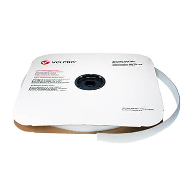 25mm VELCRO� Brand VELSTRETCH� Elastic LOOP 36m Roll in White