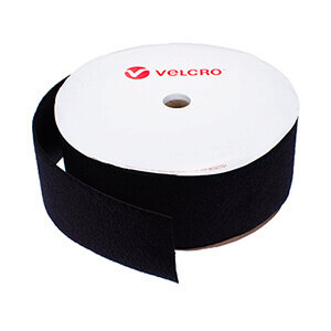 100mm VELCRO Brand Black Sew On Loop Tape 25m