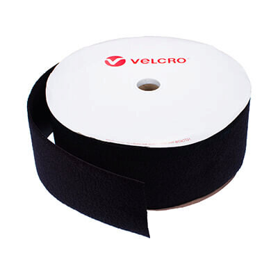 100mm VELCRO Brand Black Sew On Loop Tape 25m